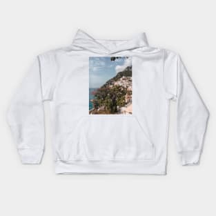 Positano, Amalfi Coast, Italy - Travel Photography Kids Hoodie